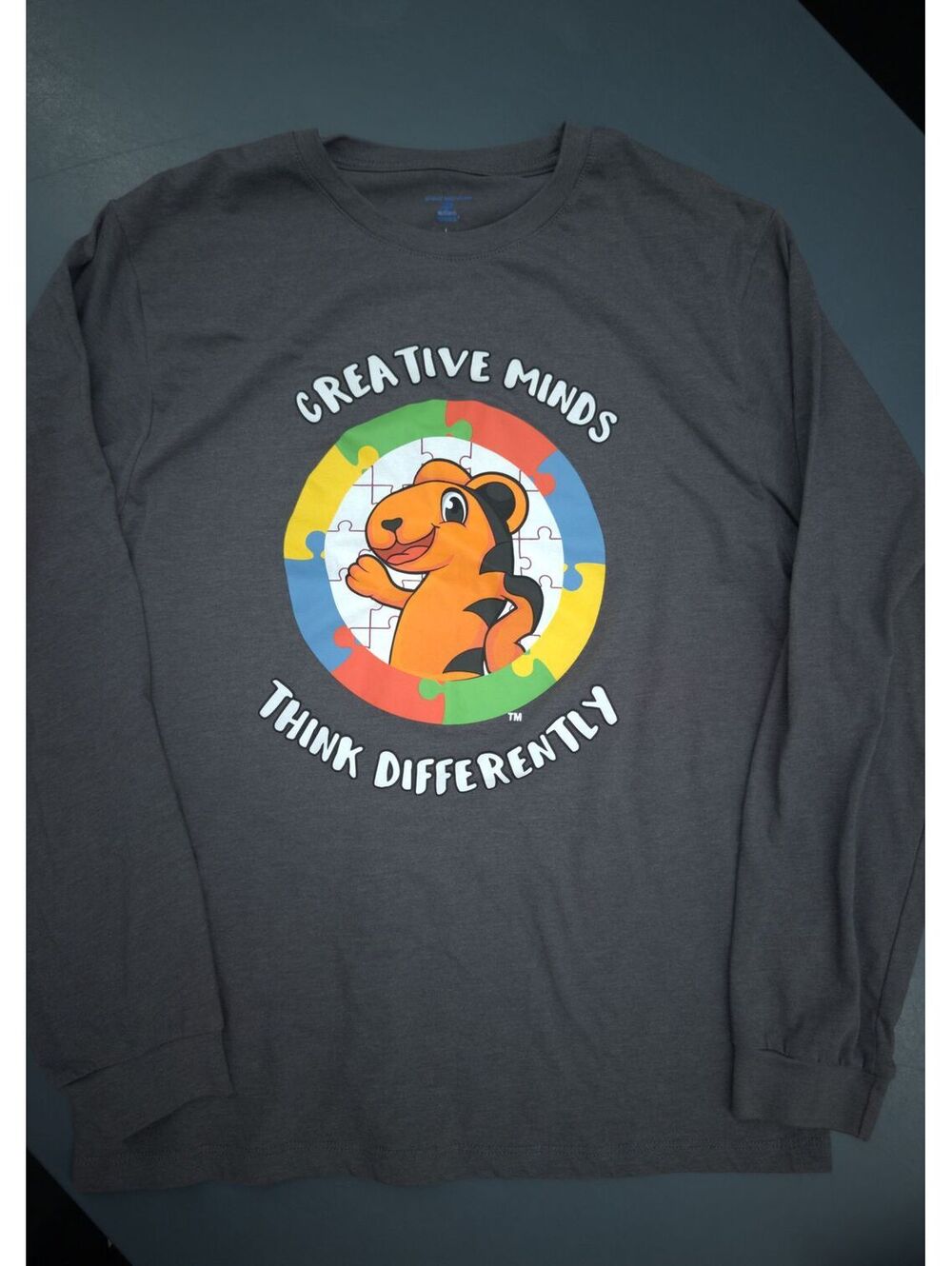 Autism Speaks Creative Minds Think Differently Long Sleeve T-Shirt Large